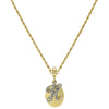 1928 Jewelry Crystal Initial Gold Locket Necklace 16