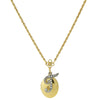 1928 Jewelry Crystal Initial Gold Locket Necklace 16