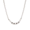 1928 Jewelry Graduated Faux Pearl Strand & Crystal Necklace 15