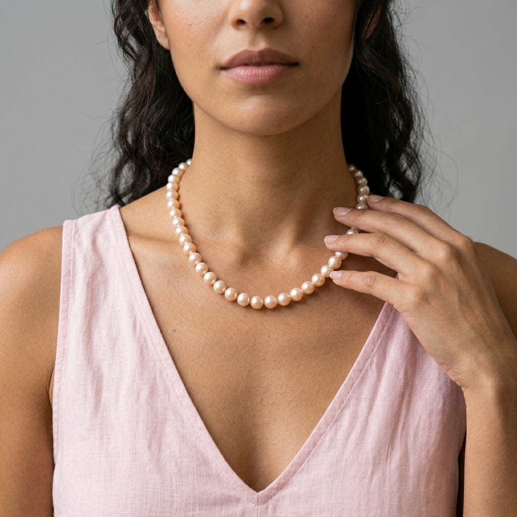 1928 Jewelry 12mm Cultura Glass Pearl Strand Necklace 18