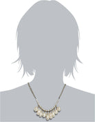 1928 Jewelry Victorian Faux Baroque Pearl Multi Drop Necklace 16" + 3" Extender