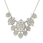 2028 Jewelry Intricate Filigree Bib Necklace 16" + 3" Extender