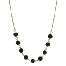 1928 Jewelry Crystal Fireball Pave Necklace 16" + 3" Extender