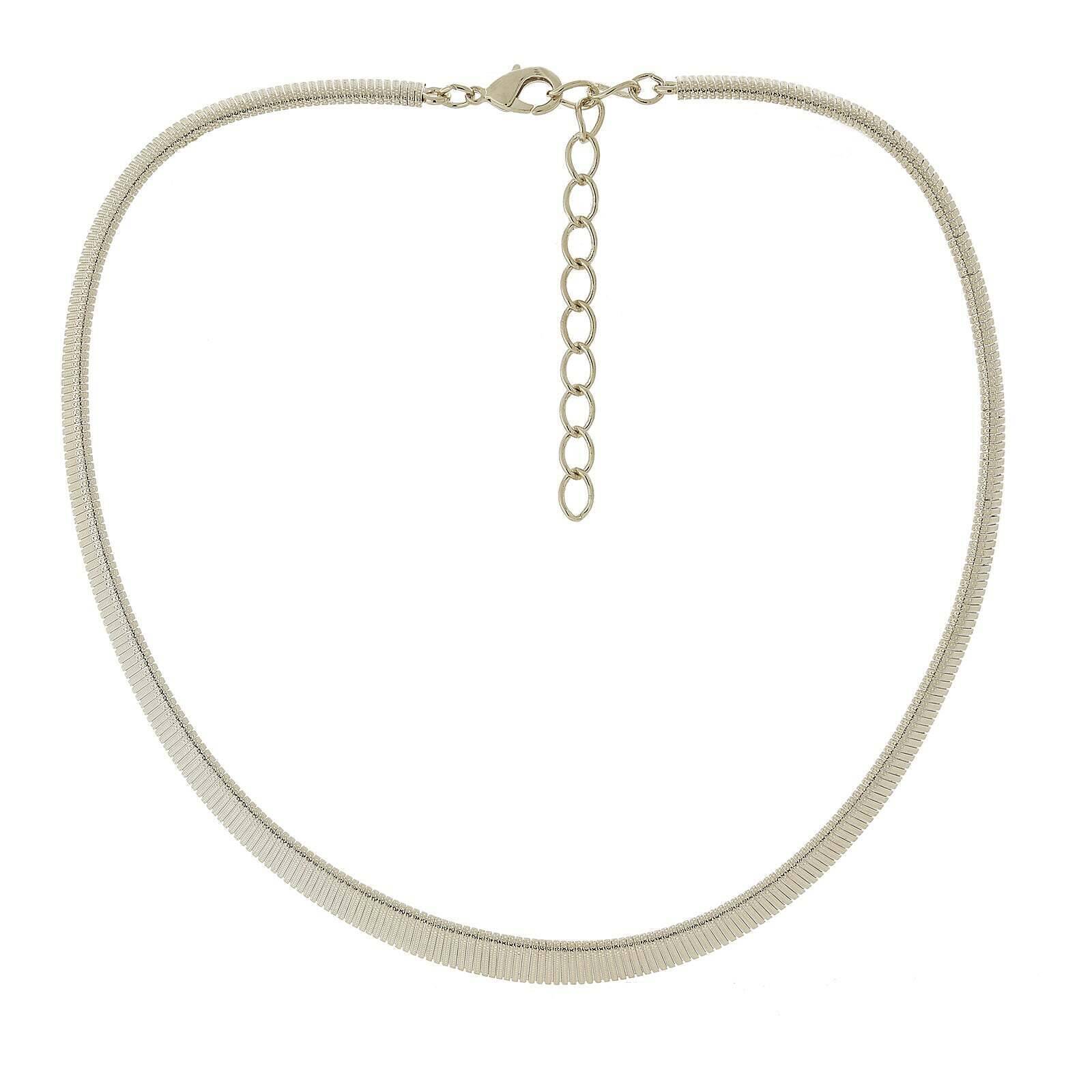 2028 Jewelry Classic Omega Collar Necklace 18" + 3" Extender