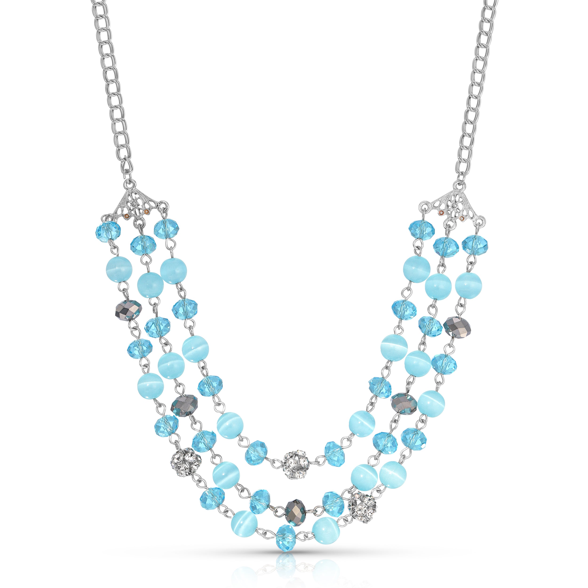 Buy Blue Necklaces & Pendants for Women by QURA Online | Ajio.com
