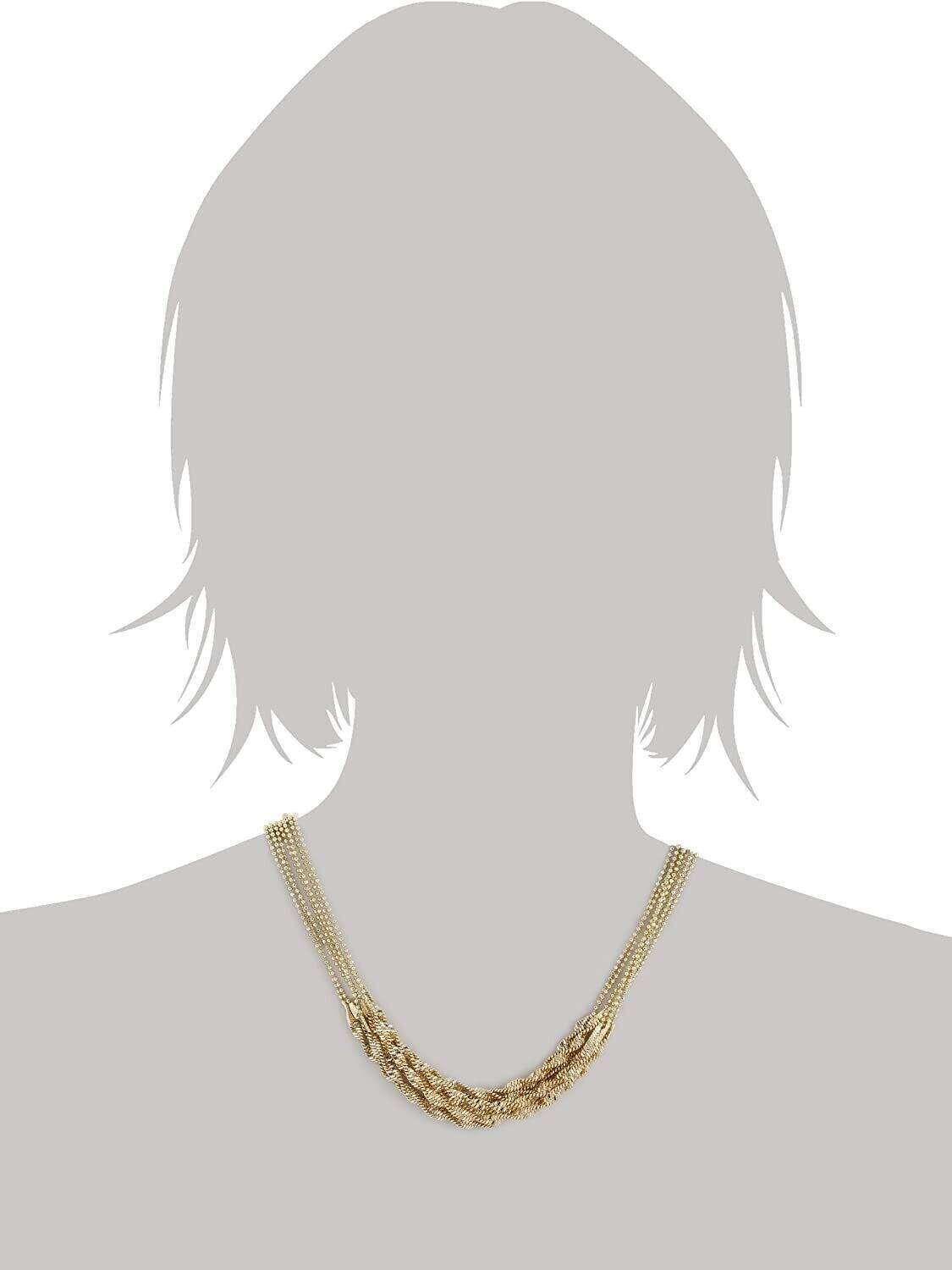 2028 Jewelry Multi Twist Chain Necklace 16" + 3" Extender