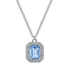 2028 Jewelry Octagon Stone & Crystal Pendant Necklace 16