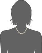 1928 Bridal White Graduated Faux Pearl Strand And Crystal Necklace 15" + 3" Extender