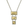 1928 Jewelry Fusion Lux 3 Drop Linear Necklace 16
