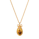 Manor House Rose Fabergé Style Egg Pendant Necklace 36"