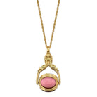 1928 Jewelry Manor House 3 Sided Spinner Pendant Necklace 30"