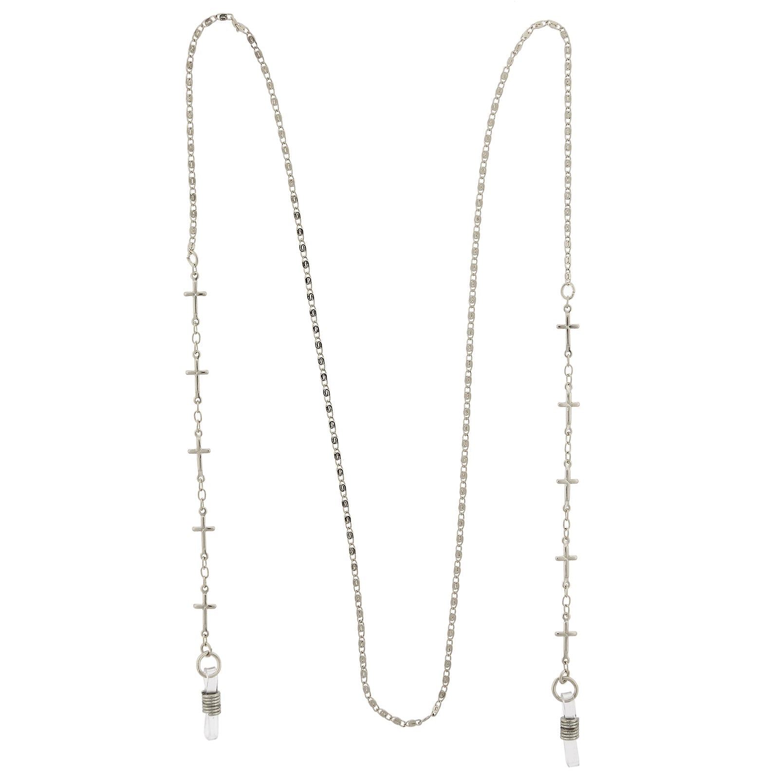 1928 Jewelry Cross Link Eyeglass Holder Chain Necklace 32"