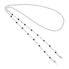 1928 Jewelry Multi Black Bead Eyeglass Holder Chain Necklace 32"