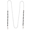 1928 Jewelry Multi Black Bead Eyeglass Holder Chain Necklace 32