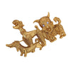 1928 Jewelry Canine Companions Trio Brooch Pin