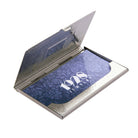 1928 Jewelry Deco Pink Enamel Cat Slim Business Card Case