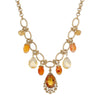 1928 Jewelry Imperial Topaz Crystal Beaded Necklace 16