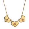 1928 Jewelry Sunshine Hearts & Roses Collar Necklace 15