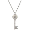 1928 Jewelry Skeleton Key Flower Pendant Photo Locket Necklace 28