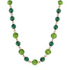 1928 Jewelry Multicolor Beaded Link Chain Necklace 18