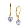 1928 Jewelry Radiant Love Austrian Crystal Heart Drop Earrings