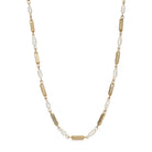 1928 Jewelry Gold Beaded Crystal Lantern Necklace 15" + 3" Extension