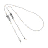 1928 Jewelry Round Faux Pearl Cable Chain Eyeglass Holder Necklace 26