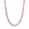1928 Jewelry Roseate Paradise Rose Crystal Pink Round Beaded Strand Necklace 15