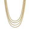 1928 Jewelry 4 Layer Gold Chain Necklace 16