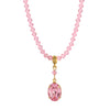 1928 Jewelry Rose Pink Austrian Crystal Pendant Necklace 16