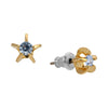 1928 Jewelry Round Light Sapphire Crystal Star Stud Earrings