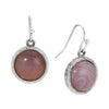 1928 Jewelry Round Lilac Stone Drop Earrings
