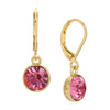 1928 Jewelry Classic Round Crystal Drop Earrings