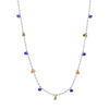 1928 Jewelry Faceted Bead & Gold Charms Link Necklace 40
