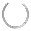 1928 Jewelry Textured Metal Link Mesh Collar Necklace