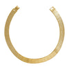 1928 Jewelry Textured Metal Link Mesh Collar Necklace