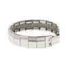 1928 Jewelry Silver Textured Lines Mesh Bracelet