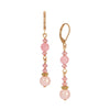 1928 Jewelry Rosabella Faux Pearl & Crystal Dangling Earrings