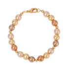 Lux Multi-Colored Glass Beaded Stretch Bracelet