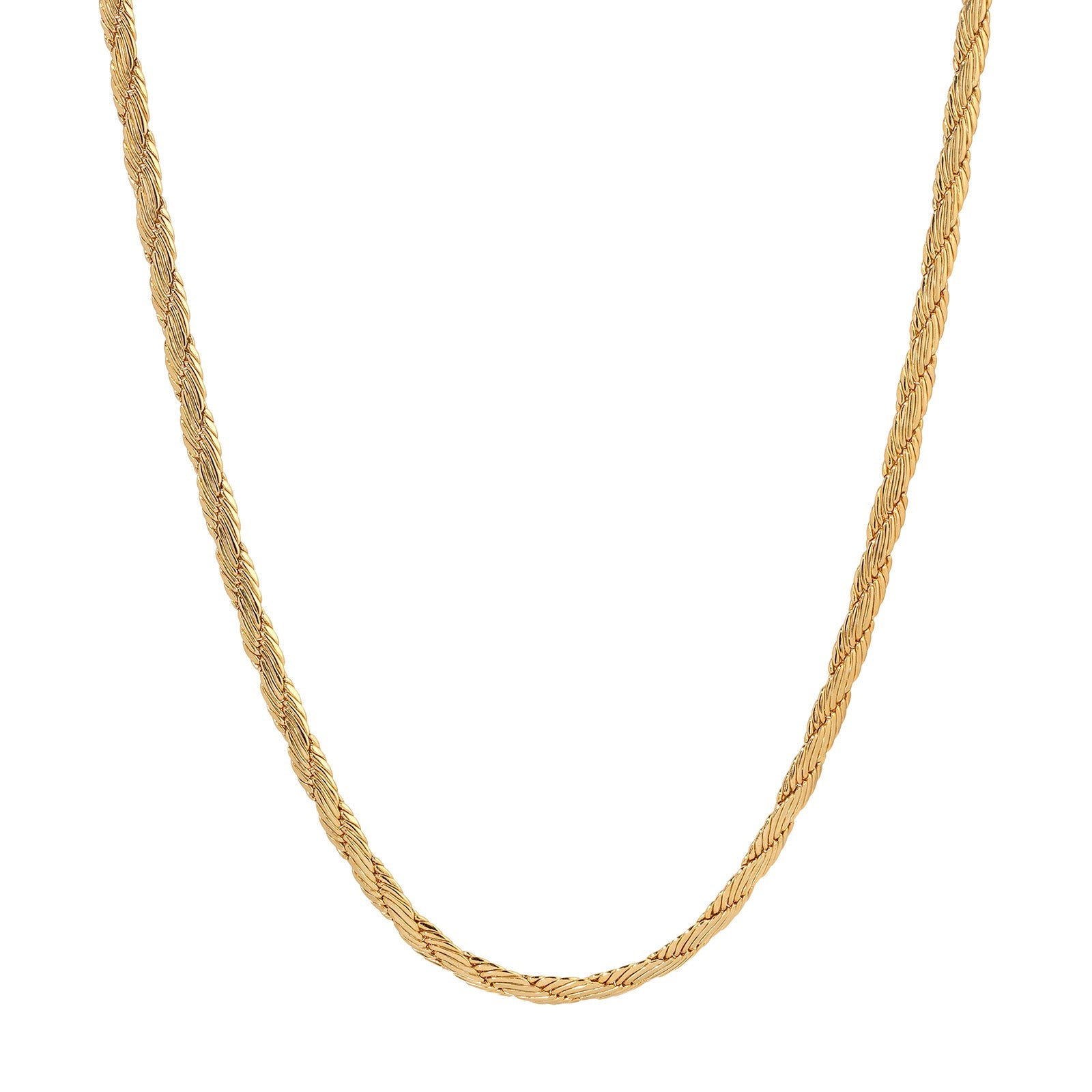 1928 Jewelry Gold Cobra Chain Necklace 16"