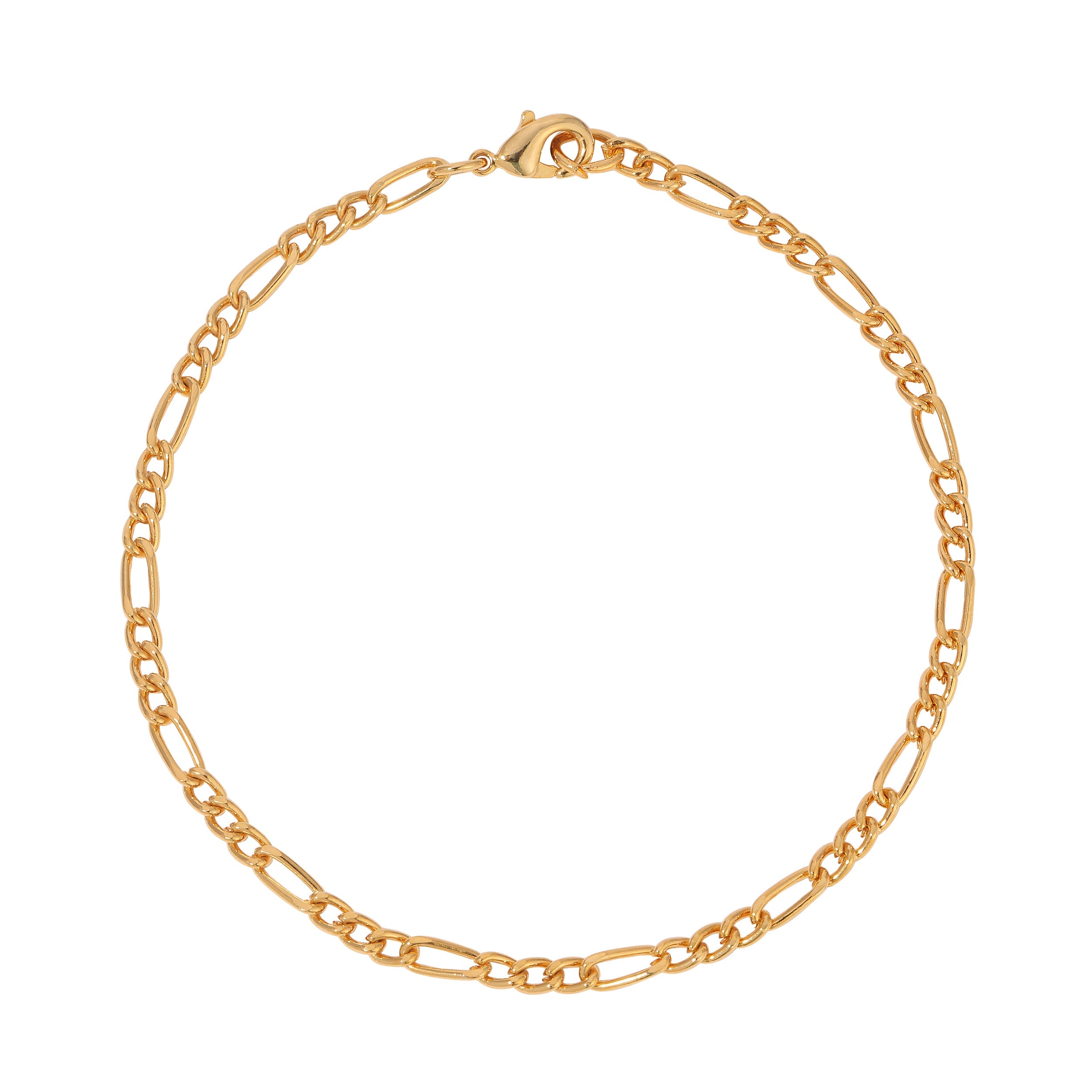 1928 Jewelry Gold Figaro Chain Bracelet