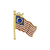 1928 Jewelry 13-Star American Flag Patriotic Pin