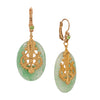 1928 Jewelry Royal Filigree Gemstone Drop Earrings