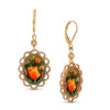 1928 Jewelry Blooming Tulips Dangle Earrings