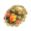 1928 Jewelry Blooming Pink Tulips Brooch