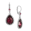 1928 Jewelry Lux Crystal Teardrop Earrings