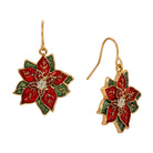 Poinsettia Drop Earrings