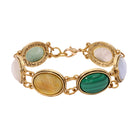 Nature’s Palette Oval Semi-Precious Stone Link Bracelet