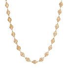 Gold Happy Face Chain Necklace 16" + 3" Extension
