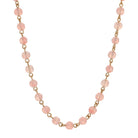 Baroque Rose Pink Beaded Necklace 16" + 3" Extension